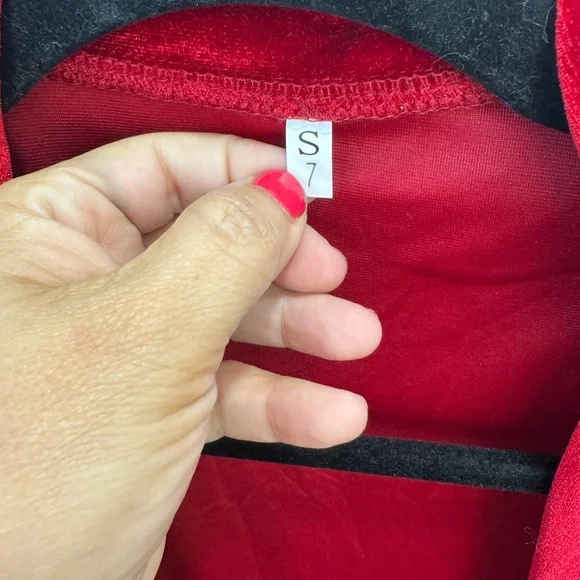 Velvet Longline Duster Cardigan Jacket | Size Small - Picture 3 of 4